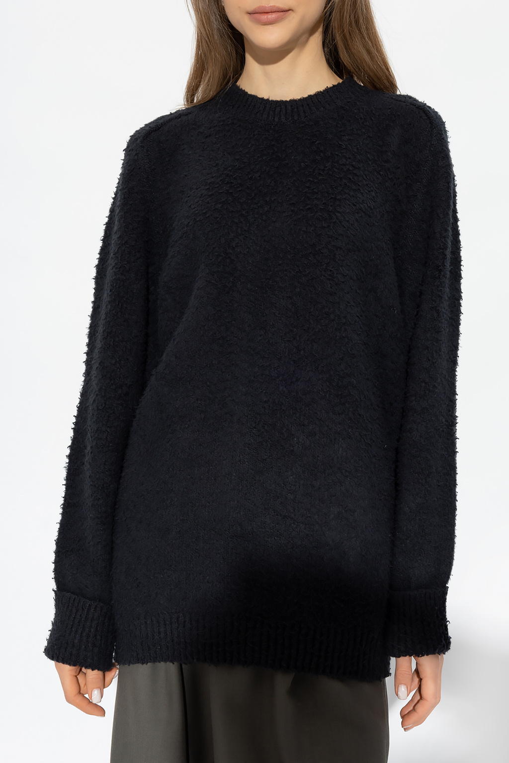 Black Distressed garment sweater Maison Margiela ...